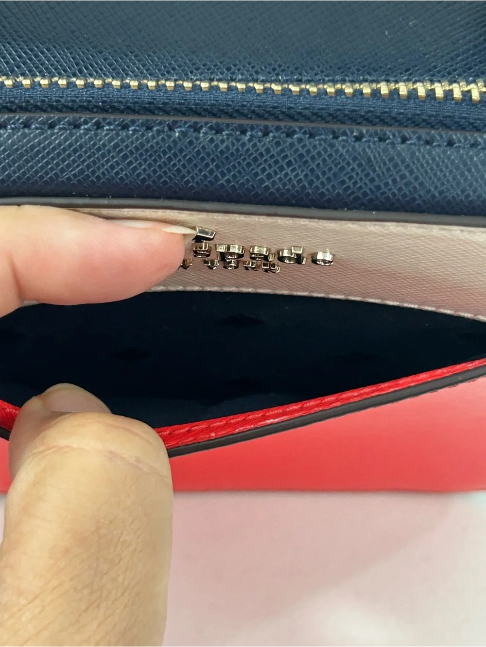 Kate Spade Daisy Vanity Case Color-block Red Multi Crossbody Bag